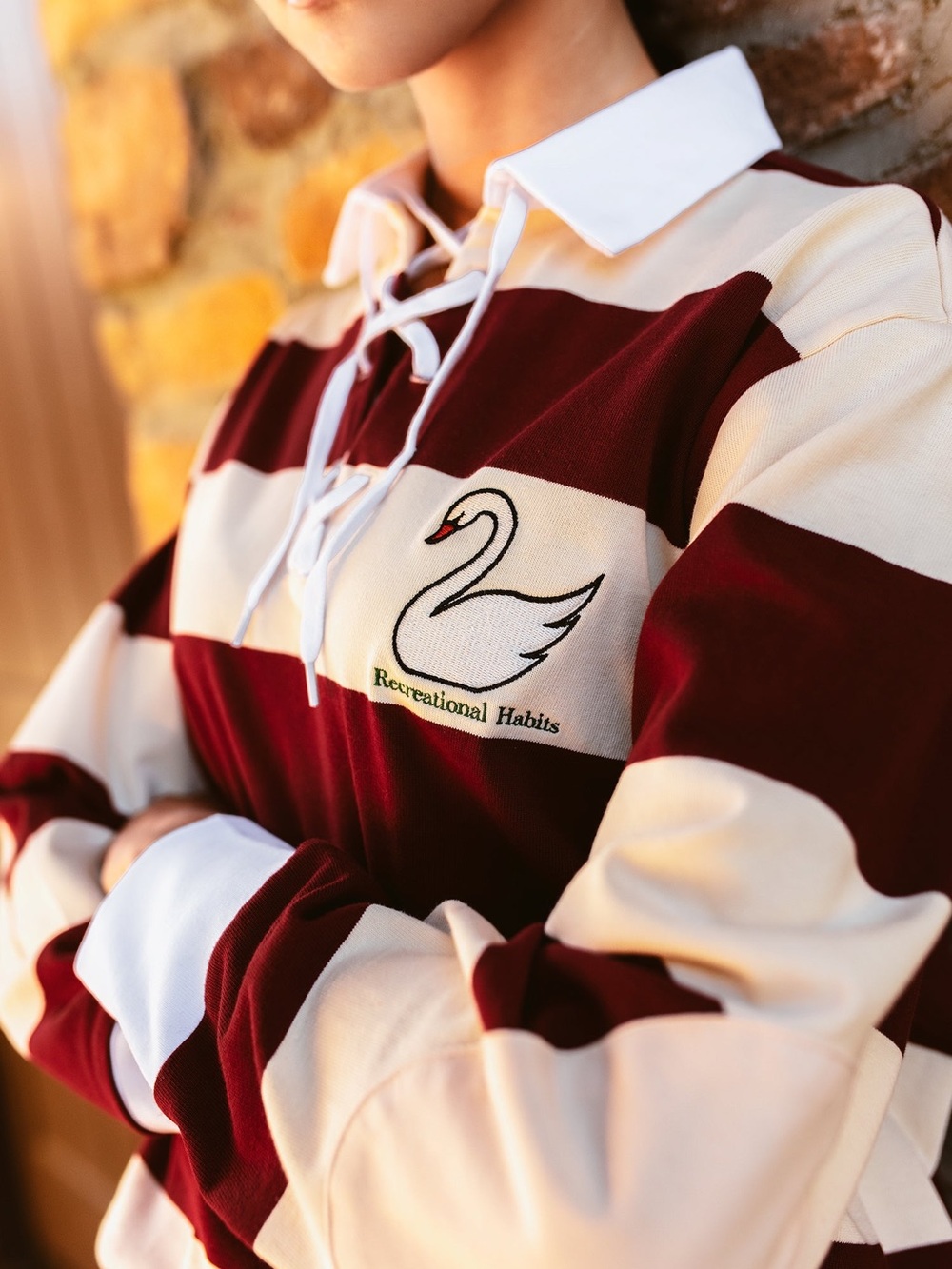 *NWT, LAST AVAILABLE* Sz M Recreational Habits Men’s Maroon Rugby